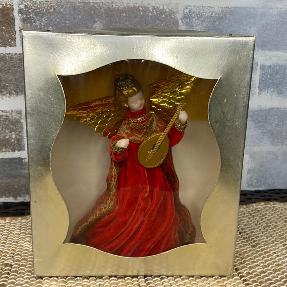 Vintage 1950s - 60s Koestel Wax Angel Christmas Tree Topper Handmade W Germany - Picture 16 of 16